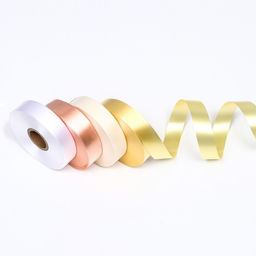 Цена за 4 шт. Лента для декора и подарков, кремовый, 2 см х 45 м - UPAK LAND фото 2