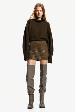 Minifalda con strass