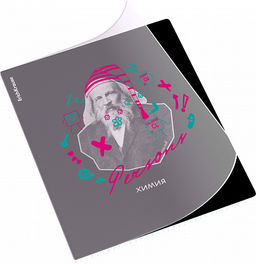 Цена за 5 шт. Тетрадь общая ученическая с пластиковой обложкой на скобе ErichKrause Persons, Химия, 48 листов, клетка