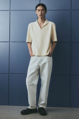 Regular Fit V-neck polo shirt - H&m фото 3