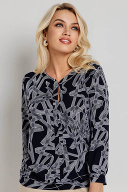 Блузка женская 1986/19/Темно-синий