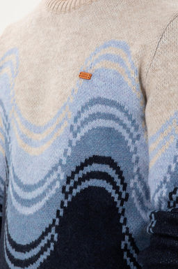 Erkek Regular Fit Bisiklet Yaka Lacivert Kazak