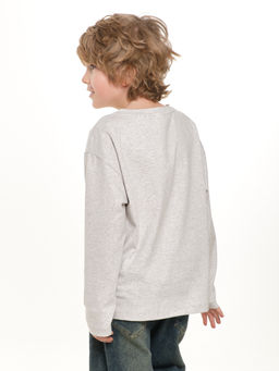 Базовый лонгслив для мальчика 22-6007 белый - Mini maxi фото 40