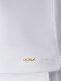 VILATTE / Футболка из эластичного футера двухнитки  фото 7