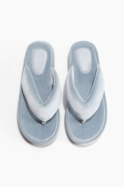 Chancletas de velour