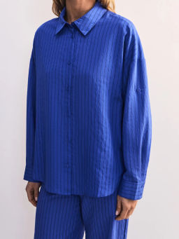 Блуза оверсайз из вискозы с длинным рукавом ZR2605012013-46 / Zarina