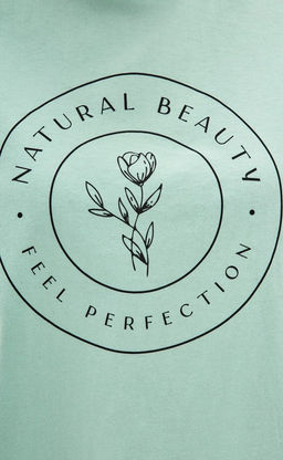 Футболка женская с принтом F312-03-771 ментоловая - Fine joyce фото 6