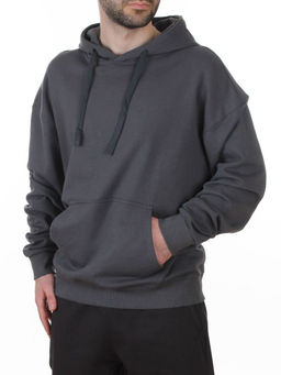 TLK-807 DK. GRAY Толстовка мужская (85% хлопок, 15% полиэстер)