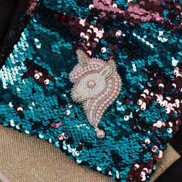 Klart набор для вышивания 10-007 Брошь. Розовый единорог 5 х 9 см