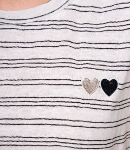 Футболка #КТ9101 (2), чёрный, белый