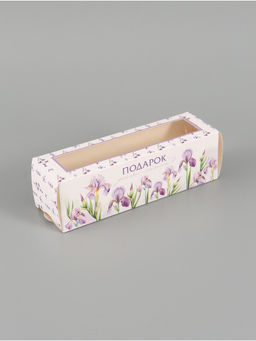 Цена за 5 шт. Коробка складная с окном Подарок для тебя, 5.5?18?5.5 см