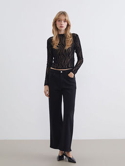 Wideleg Kad?n Jean Pantolon