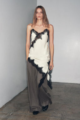 ASYMMETRIC LACE DRESS ZW COLLECTION