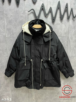 Теплая куртка-парка на кулиске