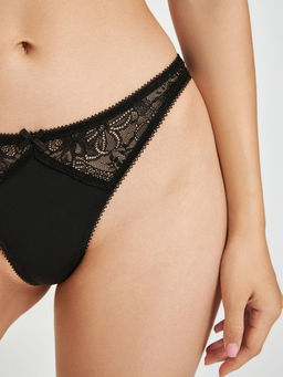 Infinity / Трусы стринг жен Menorca NEW черный - Infinity Lingerie фото 4