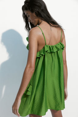 Vestido de tirantes con volantes decorativos - H&m фото 6
