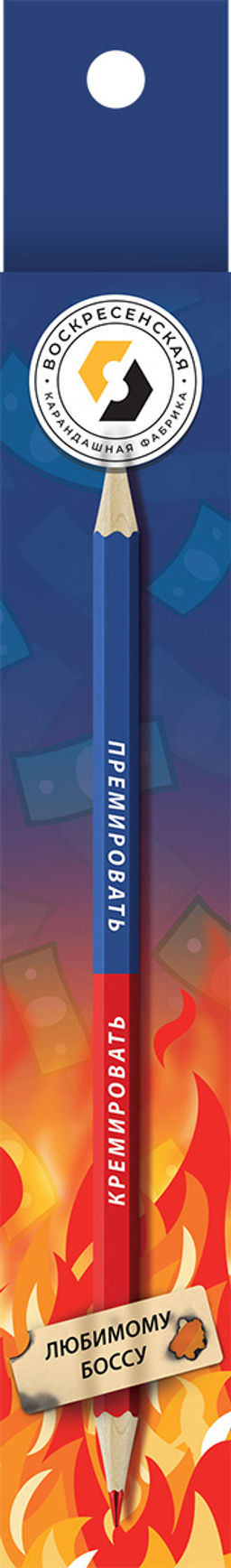 ВКФ Карандаш со смешными фразами SUV-001 Карандаш двухцветный заточенный 4 шт. кремировать/премировать