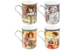 Набор 4 кружек 350 мл 10,8*7,5*10,5 см Времена года, NEW BONE CHINA - Elan gallery фото 14