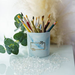 Цена за 2 шт. Кашпо для цветов с тиснением, «Красота», 10 х 10 см