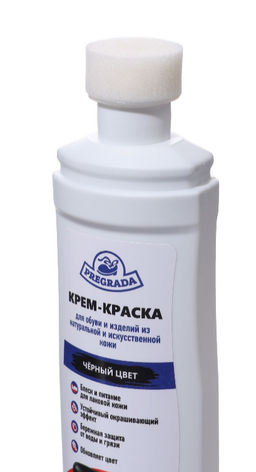 Крем краска 75мл жидкая с губкой Черная для гладкой кожи PREGRADA
