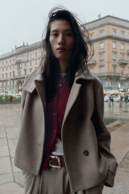 HIGH-COLLAR JACKET - Zara фото 3