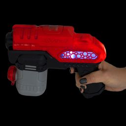 Водный пистолет на батар., Bondibon "Наше Лето", светящ, автоматич. стрельба водой, водозащита корпу