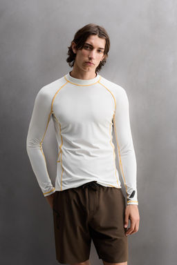 UPF40+ LONG SLEEVE SURF T-SHIRT - Zara фото 6