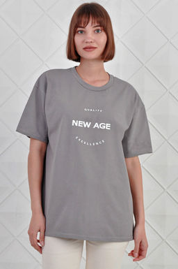 Арт. 3730 Футболка женская 42-52 (6 шт) Цвет:серый