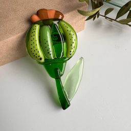 Брошь Маковая коробочка - Стрекоза фото 2