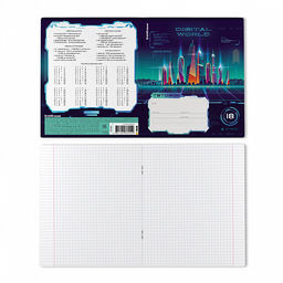 Цена за 10 шт. Тетрадь школьная ученическая ErichKrause Digital World, 18 листов, клетка (в плёнке по 10 шт.)_MIX-PACK фото 8