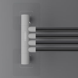 Держатель для полотенец, 4 спицы, на липучках