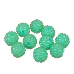 Бусина Zlatka пластик BWR-18 18 мм 10 шт №17 бирюзовый