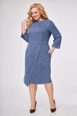 Платье ANELLI 1155 синие тона