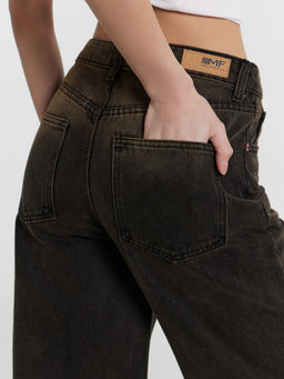 БРЮКИ ЖЕНСКИЕ ДЖИНСОВЫЕ т.серый +тинт 2024-2DTW501-6