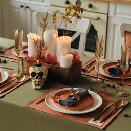 Скатерть Этель Kitchen 150×250 см, цвет зелёный, 100% хл, саржа 220 г/м²