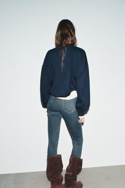 JEANS TRF SKINNY TIRO ALTO / Azul / Gris - Zara фото 5