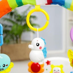 Развивающий музыкальный коврик «РазвивайКа», пианино, 5 игрушек, размер 94х62 см