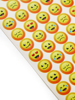 Цена за 3 шт. Наклейки детские оценки «Эмоции», 7×16 см, 10 листов