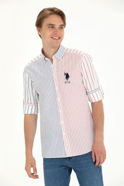U. S. Polo Assn Мужская темно-синяя рубашка с длинным рукавом - U.s. polo assn фото 8