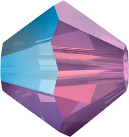 Бусина Чехия PRECIOSA бусины 451-69-302 Crystal AB цветн. 3.6 х 4 мм 24 шт розовый мат./перламутр (rose opal AB 71350)