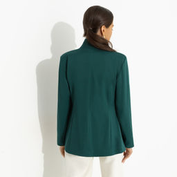 Жакет с асимметричным воротником Дерзкий силуэт (зелёный) - Charutti фото 5