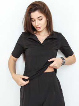 Футболка поло КФ100 Черный от фабрики Спортсоло