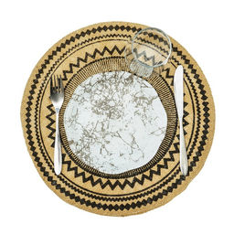 Цена за 12 шт. Салфетка сервировочная на стол Африка, 3838 см, цвет чёрный - Simaland фото 8