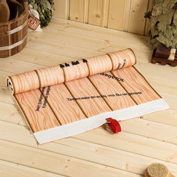 Коврик-лежак для бани У Королевы недостатков нет, бежевый, 150 х 50 см - Simaland фото 3