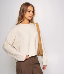 Джемпер #КТ6137, светло-бежевый - Dommod фото 2