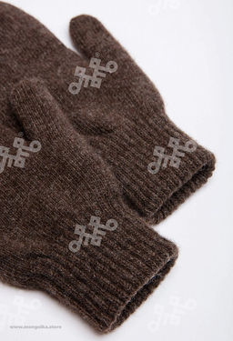 Шерстяные варежки (арт. 04183) - Mongolka фото 2