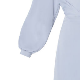 Платье женское миди MIST plus-size, серо-голубое, размер 52