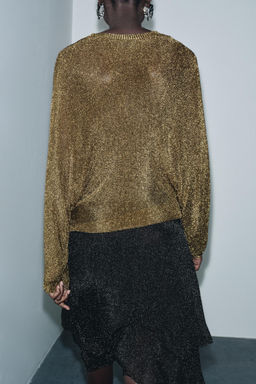 METALLIC KNIT JUMPER - Zara фото 4