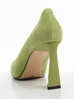 06-S3-7041 LT.GREEN Туфли женские (натуральная замша)