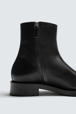 LEATHER POINTED BOOTS - Zara фото 6